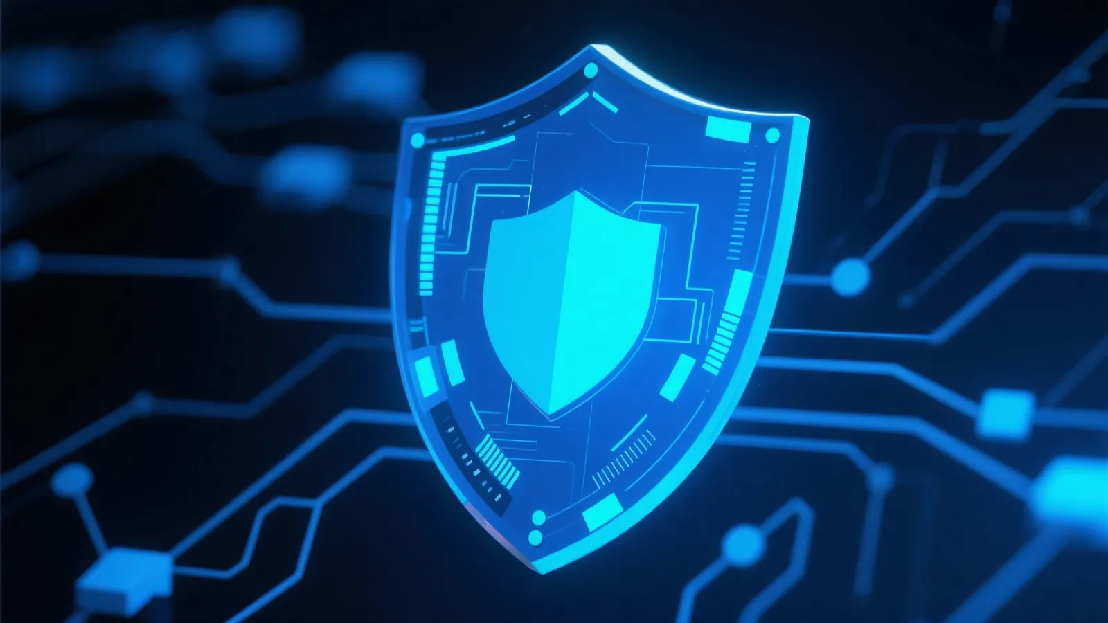 Secure digital network illustration